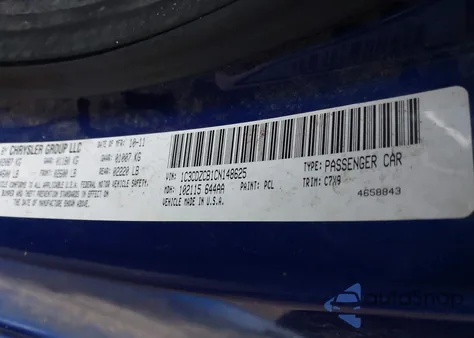 2012 Dodge Avenger Sxt from USA, damaged, VIN 1C3CDZCB1CN148625